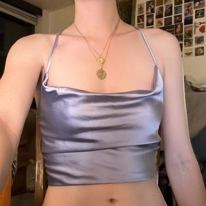 Satin Crop Top
